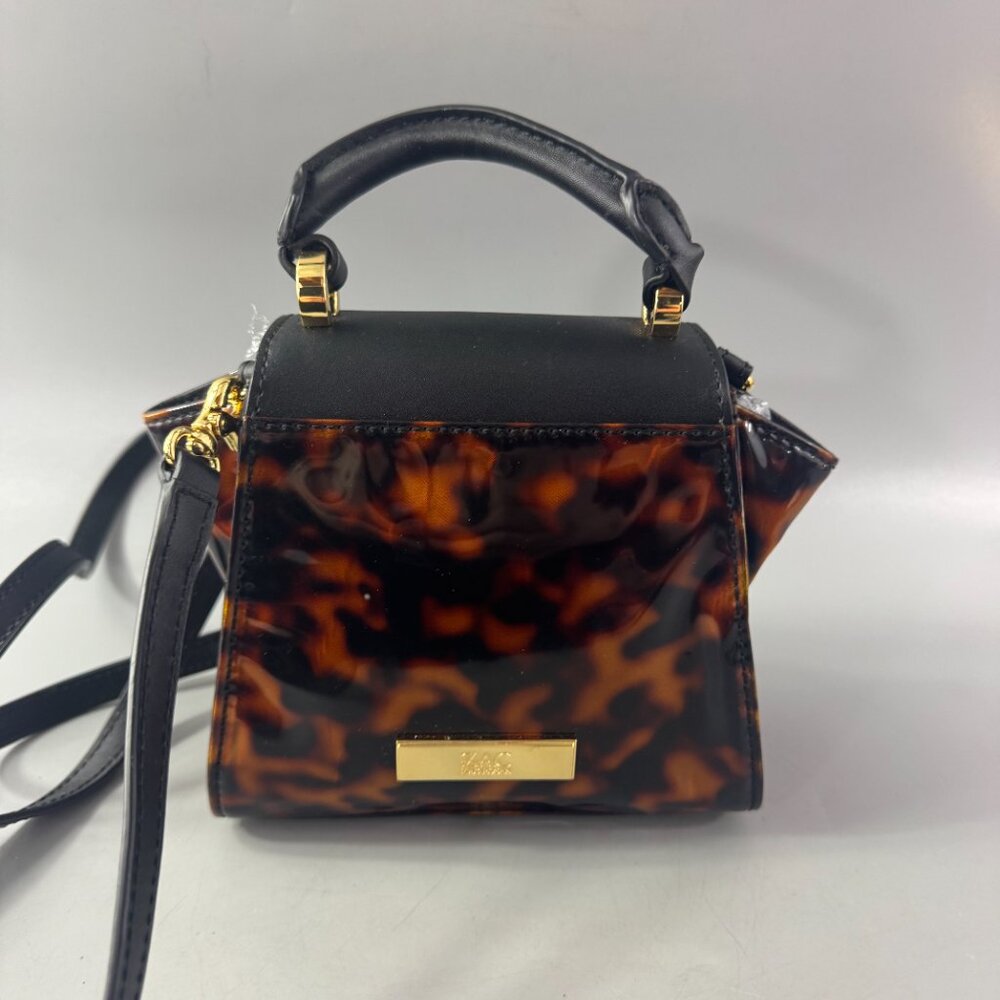 ZAC Zac Posen Leather-Trimmed Tortoise Shell Mini Bag - Picture 7 of 14